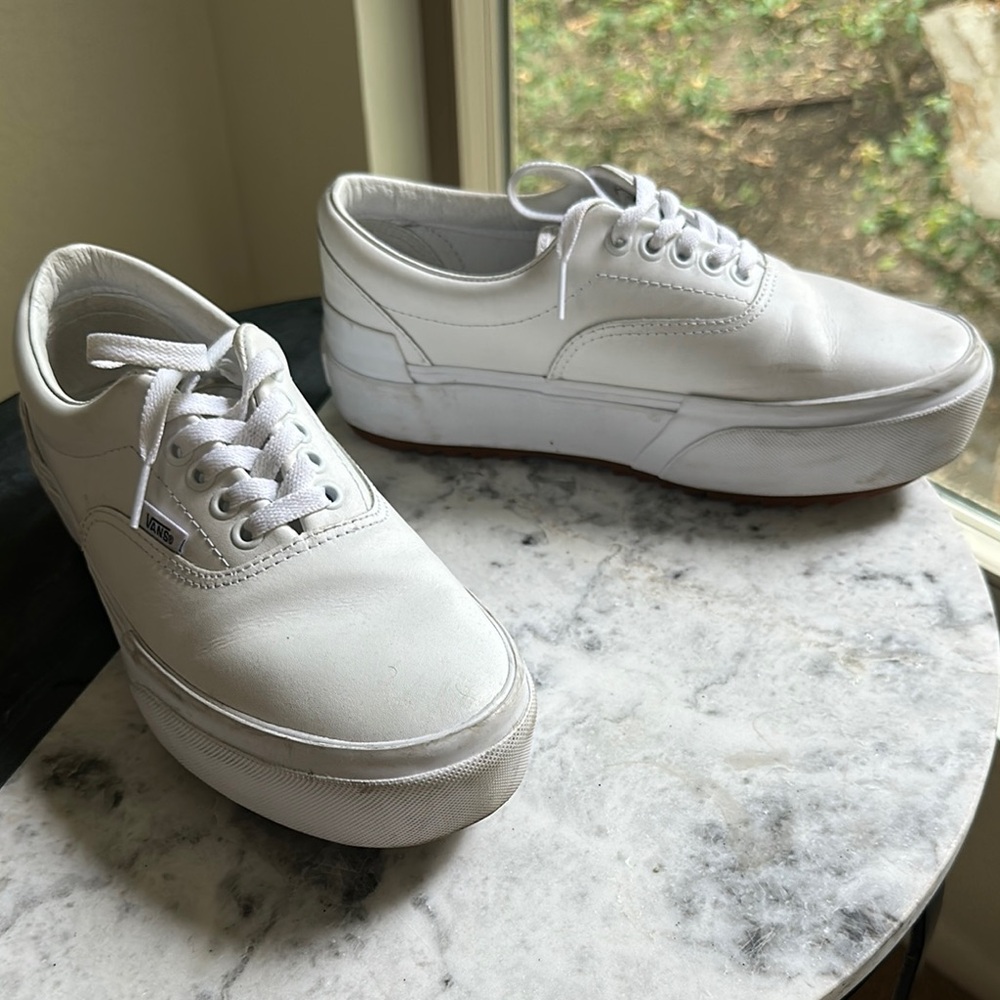 White Low-Top Sneakers